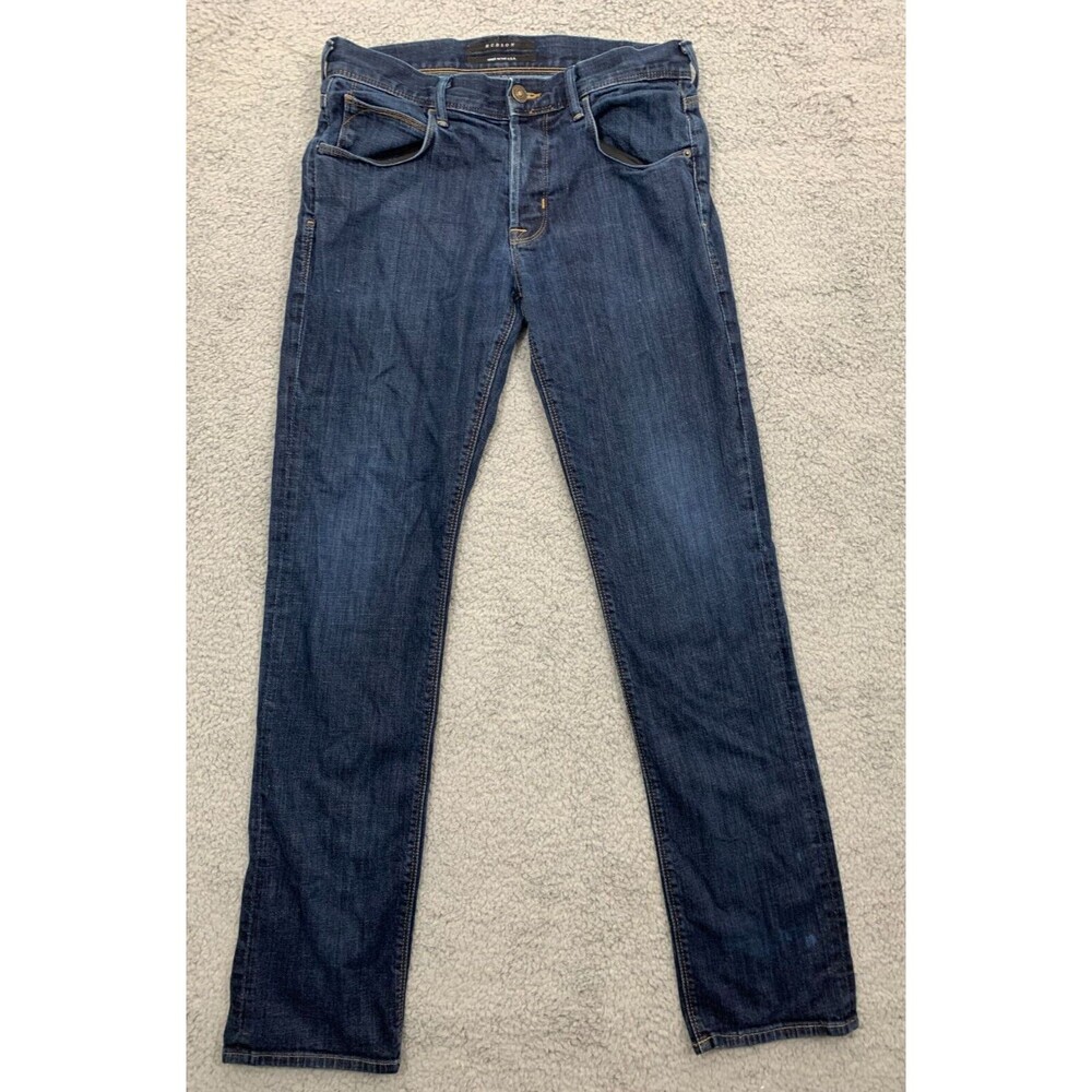 USA Hudson 31 Denim Blue Jeans Bootcut Straight Leg Dark Wash